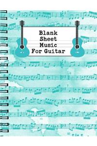 Blank Sheet Music for Guitar