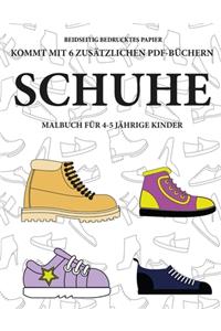 Malbuch für 4-5 jährige Kinder (Schuhe)