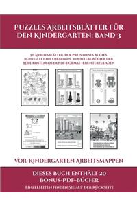 Vor-Kindergarten Arbeitsmappen (Puzzles Arbeitsblätter für den Kindergarten