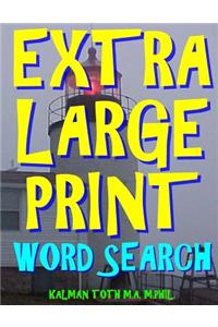 Extra Large Print Word Search