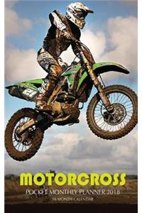 Motocross Pocket Monthly Planner 2018