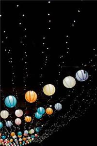 Colorful Paper Lanterns in the Night Sky