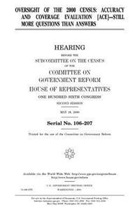 Oversight of the 2000 census