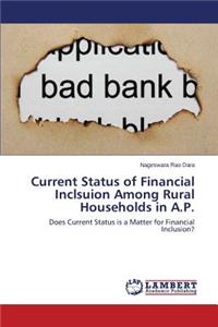 Current Status of Financial Inclsuion Among Rural Households in A.P.