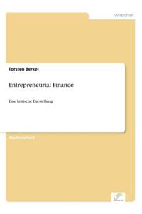 Entrepreneurial Finance