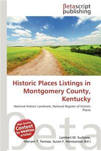 Historic Places Listings in Montgomery County, Kentucky