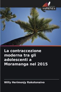 contraccezione moderna tra gli adolescenti a Moramanga nel 2015