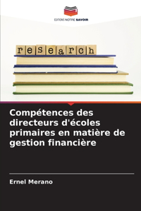 Compétences des directeurs d'écoles primaires en matière de gestion financière
