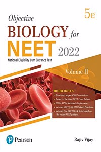 Objective Biology for NEET - Vol - II| Fifth Edition| By Pearson