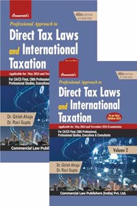 Professional Approach to Direct Tax Laws and International Taxation in 2 Vols. Set As per New Syllabus 2023