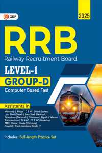 GKP RRB Group D Guide 2024-25 | Level 1 CBT Exam Preparation | Complete Study Material & Full Length Practice Questions Sets with Solved Papers | Railway Recruitment Board Computer-Based Test Preparation | English Edition