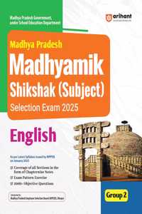 Arihant Madhya Pradesh Madhyamik Sikshak (Subject) English Selection Exam 2025 | As per the latest syllabus released by MPPEB on January 2025