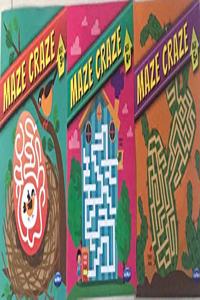 MAZE CRAZE ACTIVITY BOOK SET OF 3 BOOKS