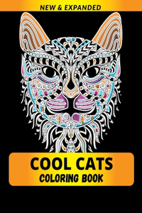 Cool Cats Coloring Book: Relieve Stress, Anxiety, And Have Fun Coloring Cats