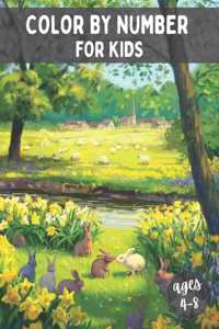 Color By Number for Kids Ages 4-8