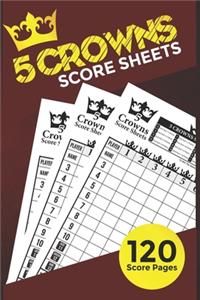 5 Crowns Score Sheets