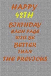 Happy 42th Birthday