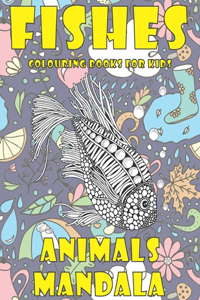 Mandala Colouring Books for Kids - Animals - Fishes