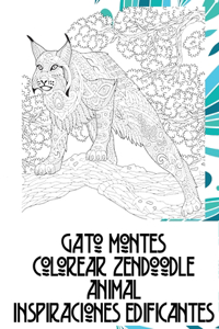 Colorear Zendoodle - Inspiraciones edificantes - Animal - Gato montés