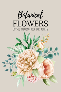 Botanical Flowers Coloring Book