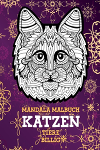 Malbuch - Günstig für Teen - Tiere - Katzen