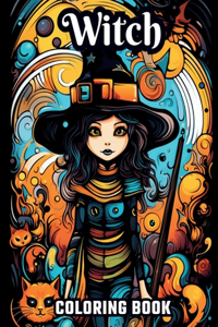 Large Print Witch Coloring Book
