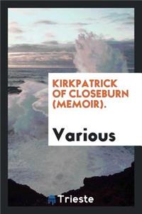 Kirkpatrick of Closeburn (Memoir).