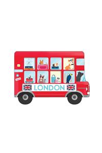 London Bus Shaped Cover Sticky Notes