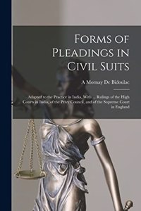 Forms of Pleadings in Civil Suits