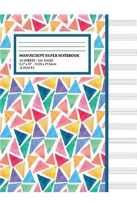 Manuscript Paper Notebook