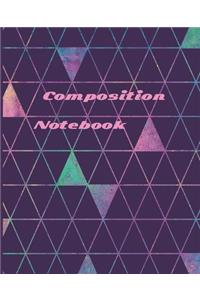 Composition Notebook: College Ruled Blank Lined 7.5 x 9.25 Book White 110 pages