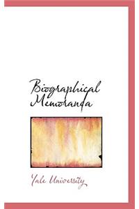Biographical Memoranda