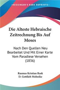 Alteste Hebraische Zeitrechnung Bis Auf Moses