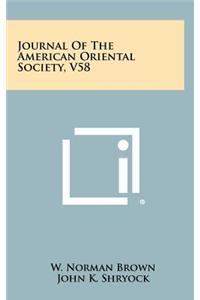 Journal of the American Oriental Society, V58