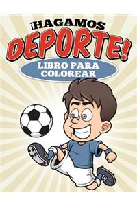 Libro para colorear Hagamos deporte!