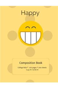 Happy Composition Notebook