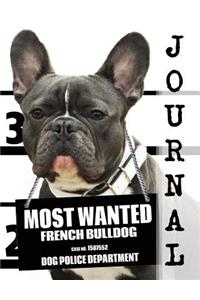 Most Wanted French Bulldog Journal