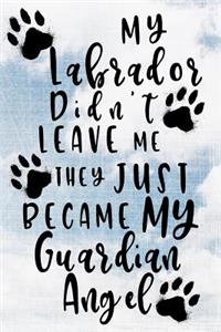 My Labrador Didn't Leave Me They Just Became My Guardian Angel