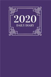 2020 Daily Diary 366 pages one page per day fully lined with purple cover