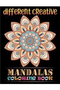 Different Creative Mandalas Coloring Book