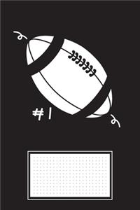 Black Rugby Dot Grid Journal