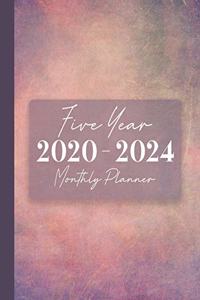 2020-2024 Five Year Monthly Planner