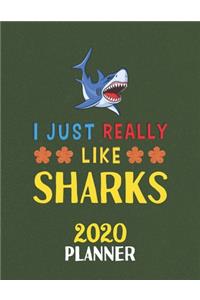 I Just Really Like Sharks 2020 Planner