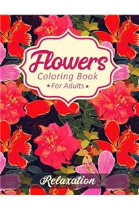 Flowers Coloring Book For Adults