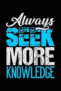 Always Seek More Knowledge