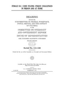 Female D.C. Code felons