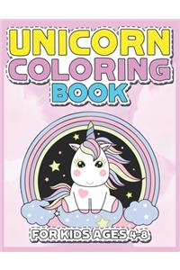 Unicorn Coloring Book for Kids Ages 4-8