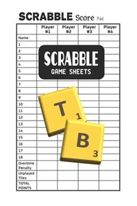 Scrabble Game Sheets