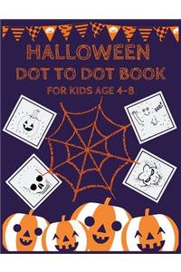 Halloween Dot to Dot Book for Kids Age 4-8