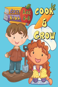 Cute Kids Cook and Grow